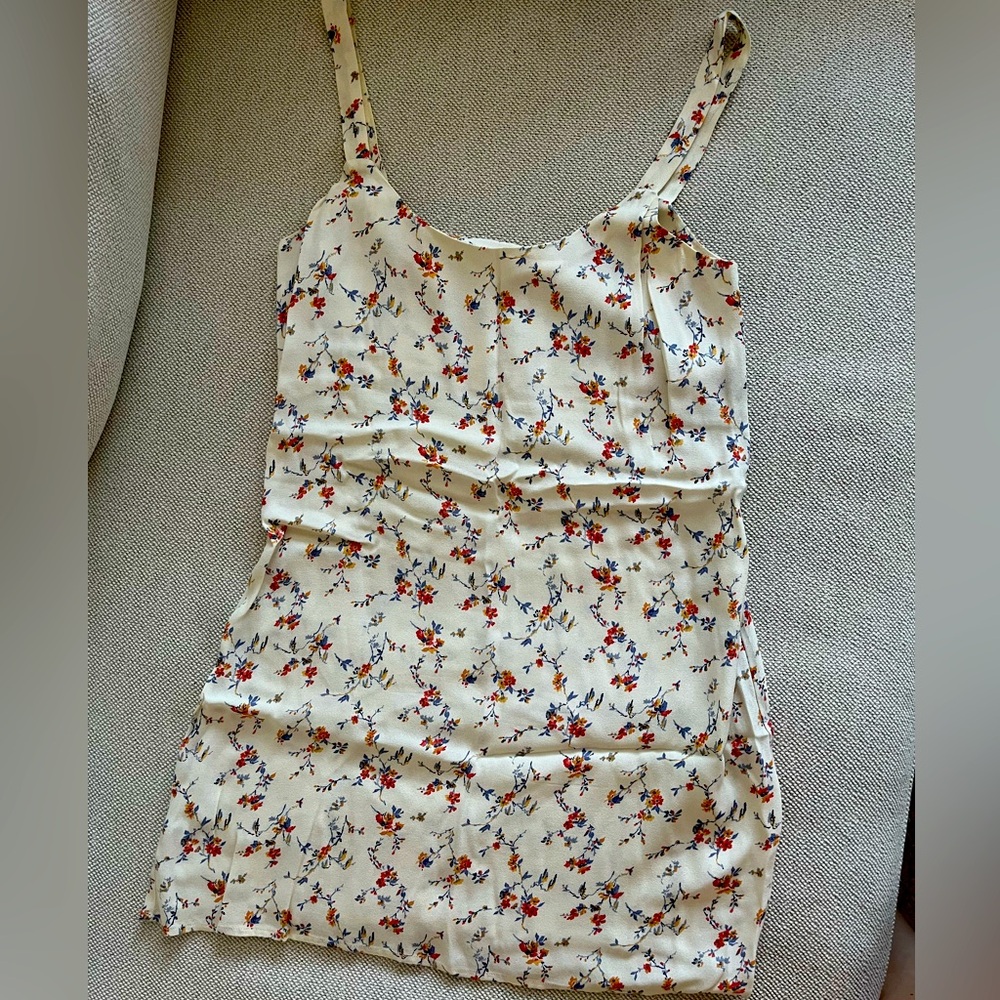 Reformation floral mini dress, 2